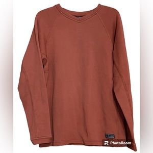 Prana Lined V Neck Breathe Sweatshirt Sz L